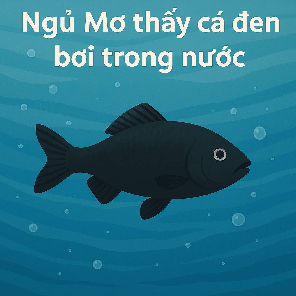 Mơ thấy cá đen bơi trong nước là điềm gì? Đánh số mấy?