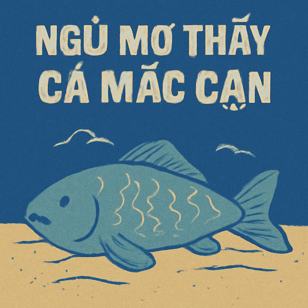 Mơ thấy cá mắc cạn là điềm gì? Đánh số mấy?