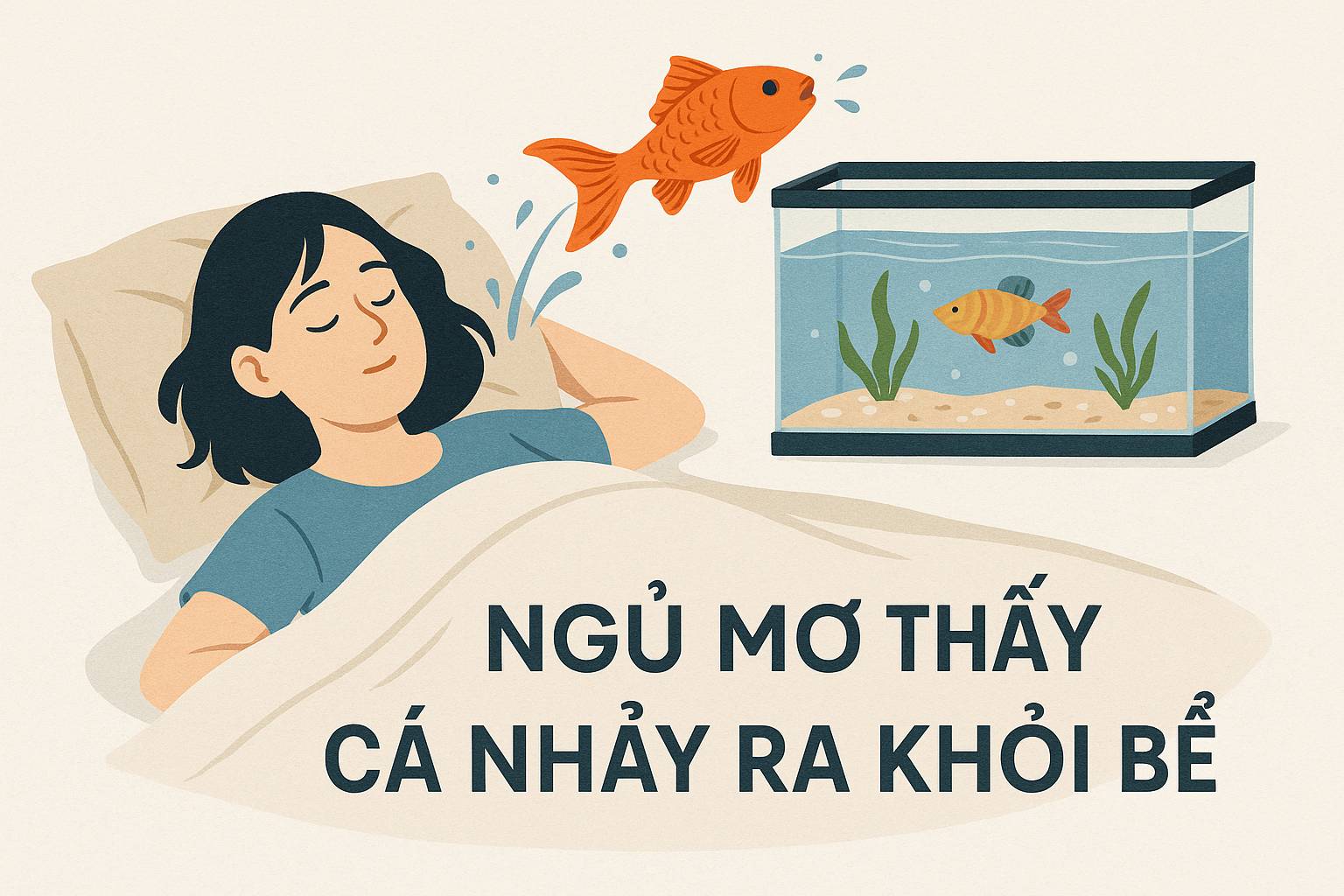 Mơ thấy cá nhảy ra khỏi bể là điềm gì? Đánh số mấy?