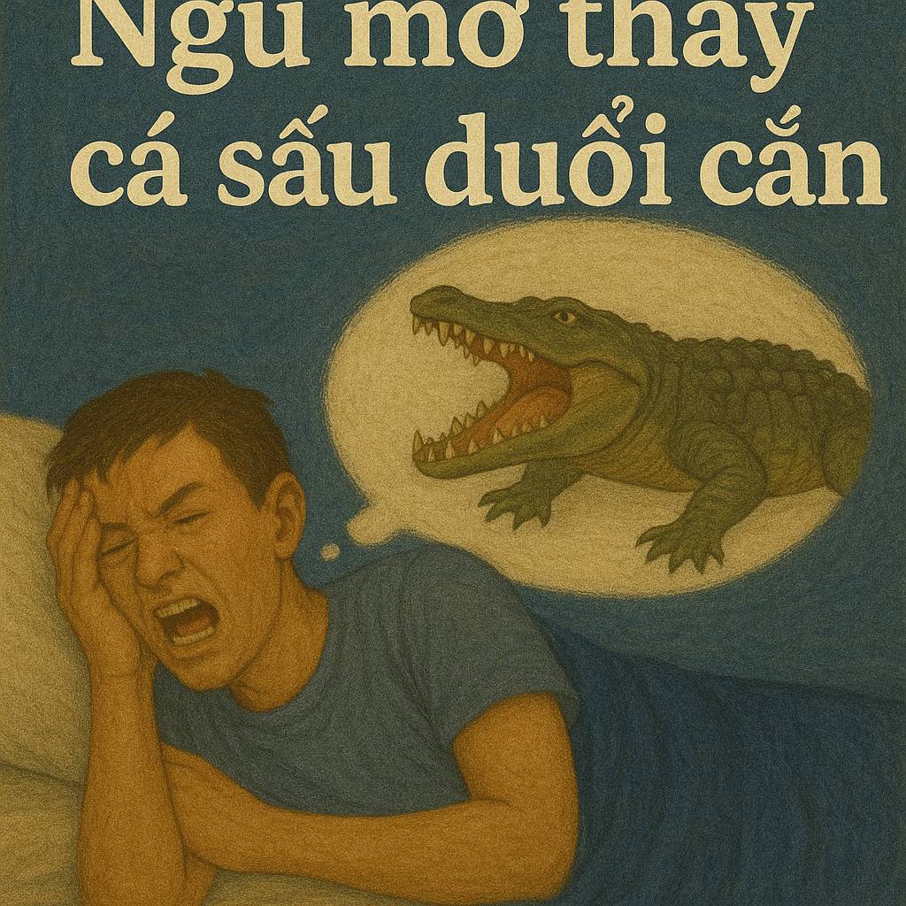 Mơ thấy cá sấu đuổi cắn là điềm gì? Đánh số mấy?