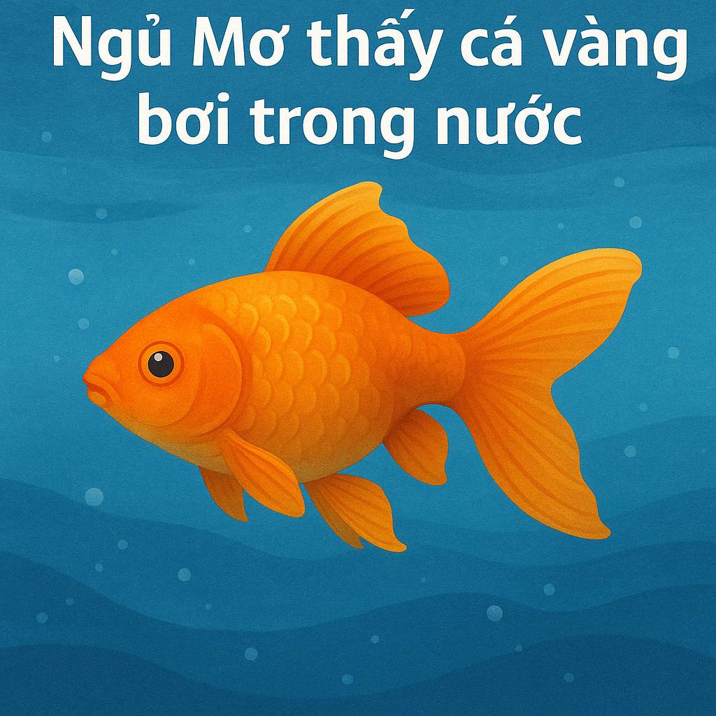 Mơ thấy cá vàng bơi trong nước là điềm gì? Đánh số mấy