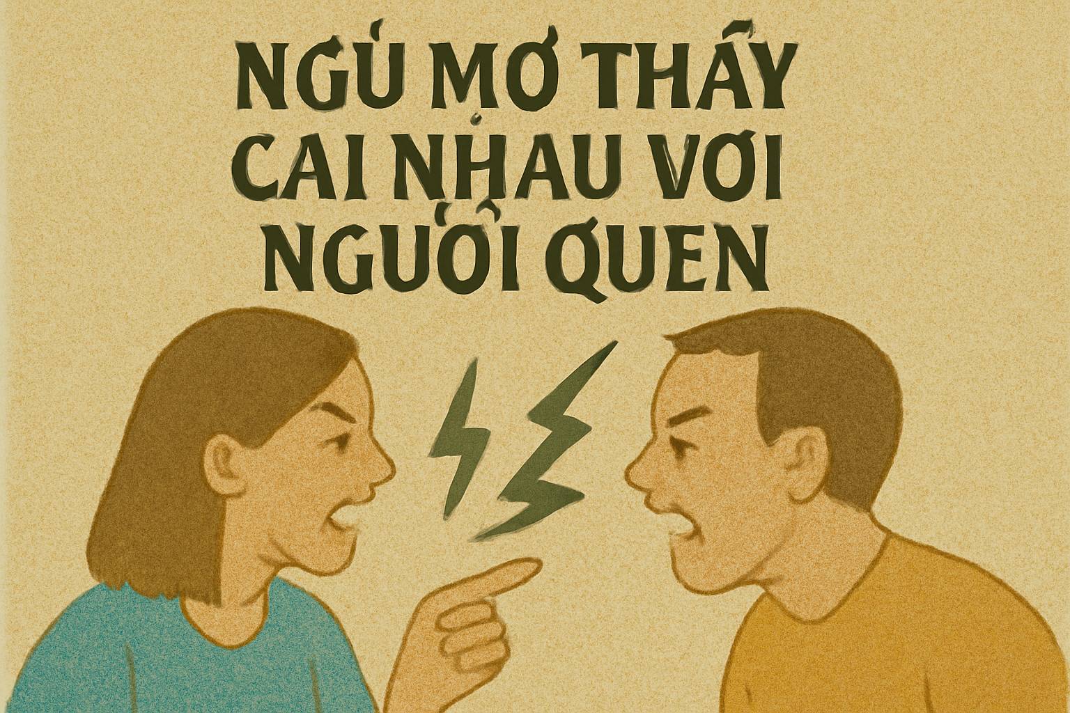 Mơ thấy cãi nhau với người quen là điềm gì? Đánh số mấy