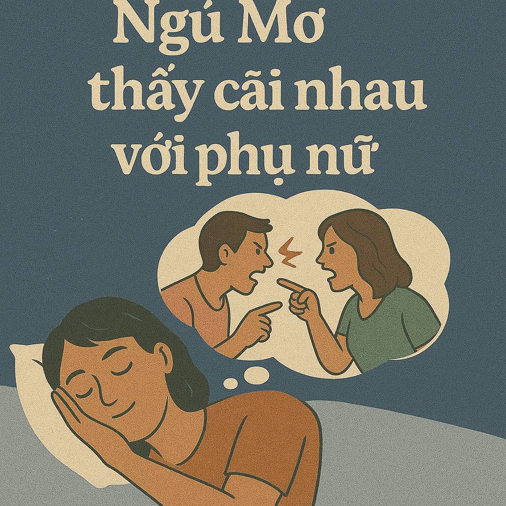 Mơ thấy cãi nhau với phụ nữ là điềm gì? Đánh số mấy