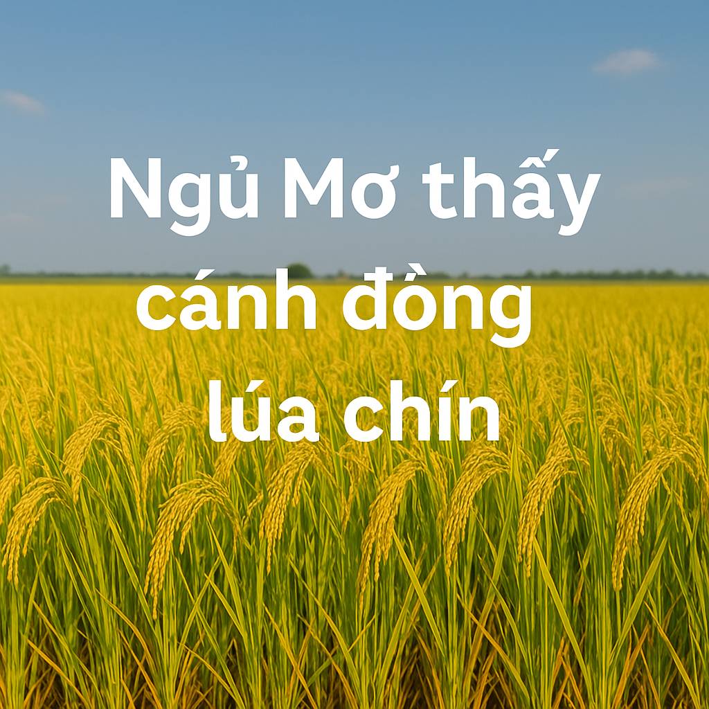 Mơ thấy cánh đồng lúa chín là điềm gì? Đánh số mấy?
