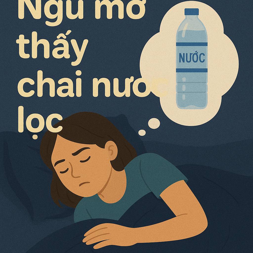 Mơ thấy chai nước lọc là điềm gì? Đánh số mấy