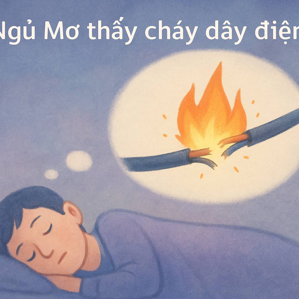 Mơ thấy cháy dây điện là điềm gì? Đánh số mấy