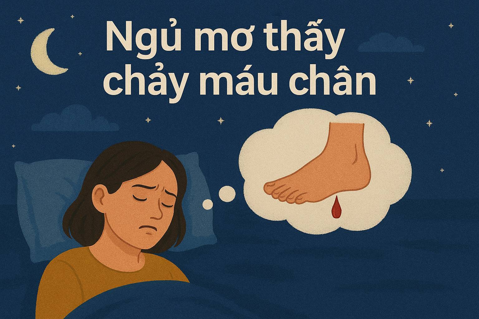 Mơ thấy chảy máu chân là điềm gì? Đánh số mấy?