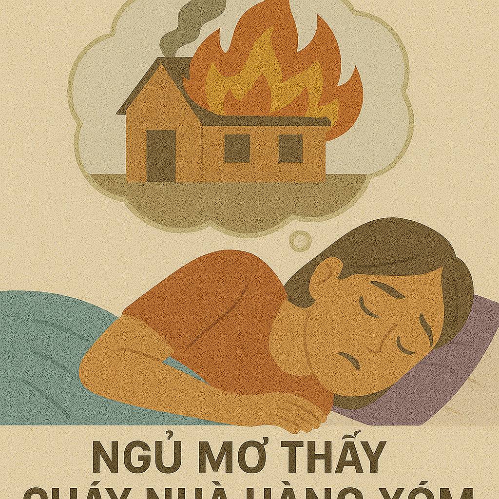 Mơ thấy cháy nhà hàng xóm là điềm gì? Đánh số mấy