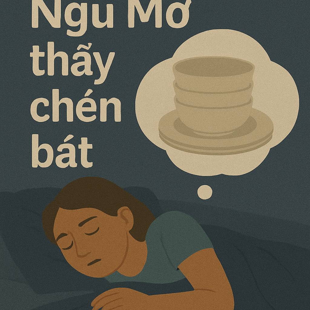 Mơ thấy chén bát là điềm gì? Đánh số mấy
