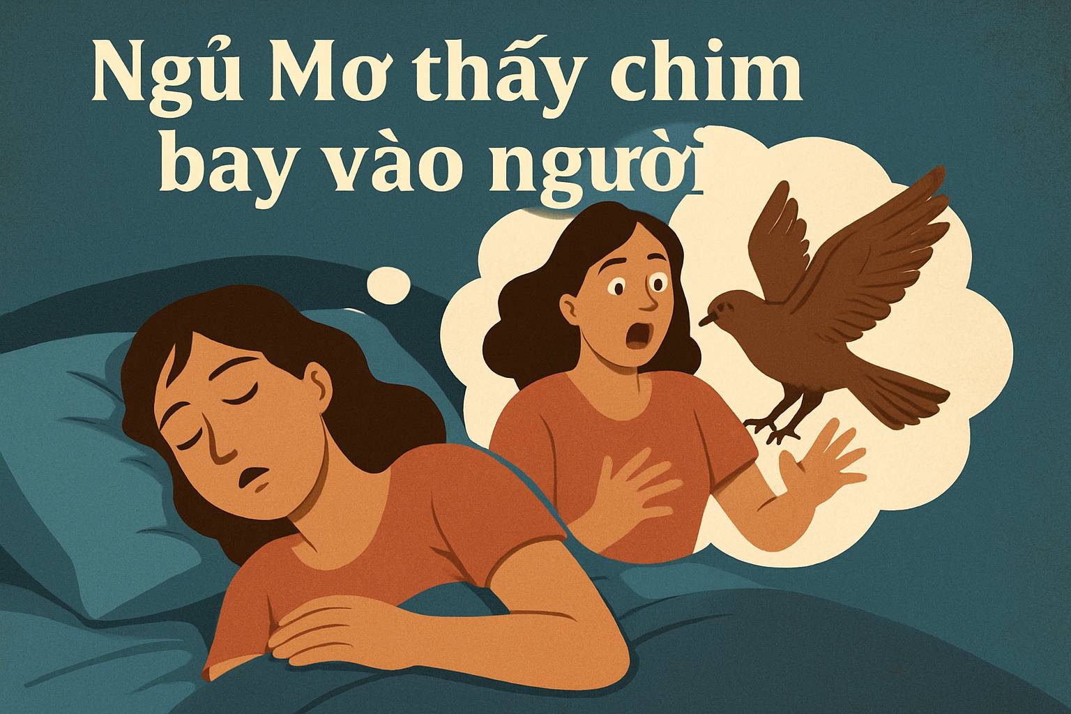 Mơ thấy chim bay vào người là điềm gì? Đánh số mấy