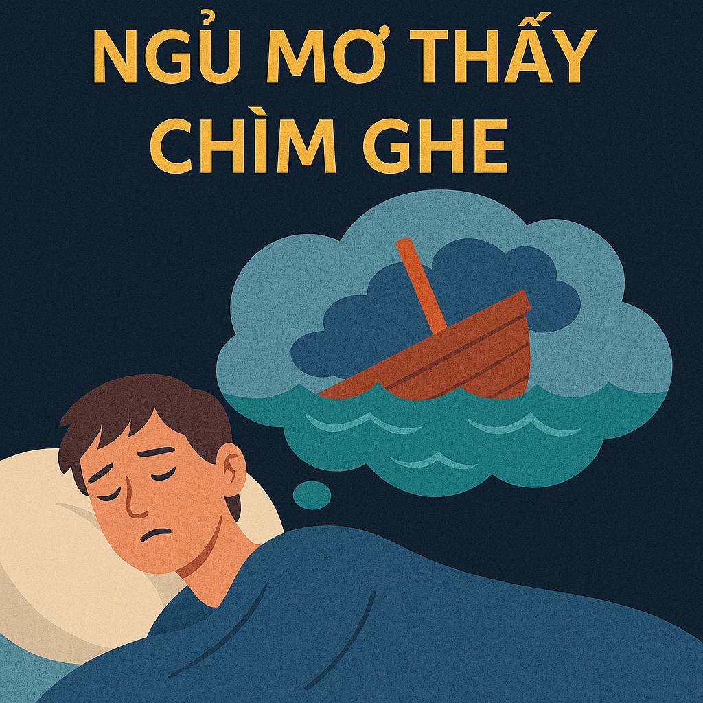 Mơ thấy chìm ghe là điềm gì? Đánh số mấy?