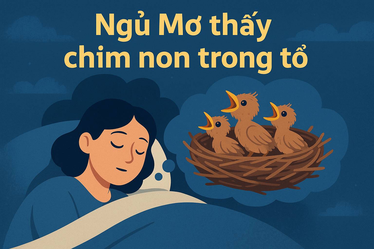 Mơ thấy chim non trong tổ là điềm gì? Đánh số mấy?