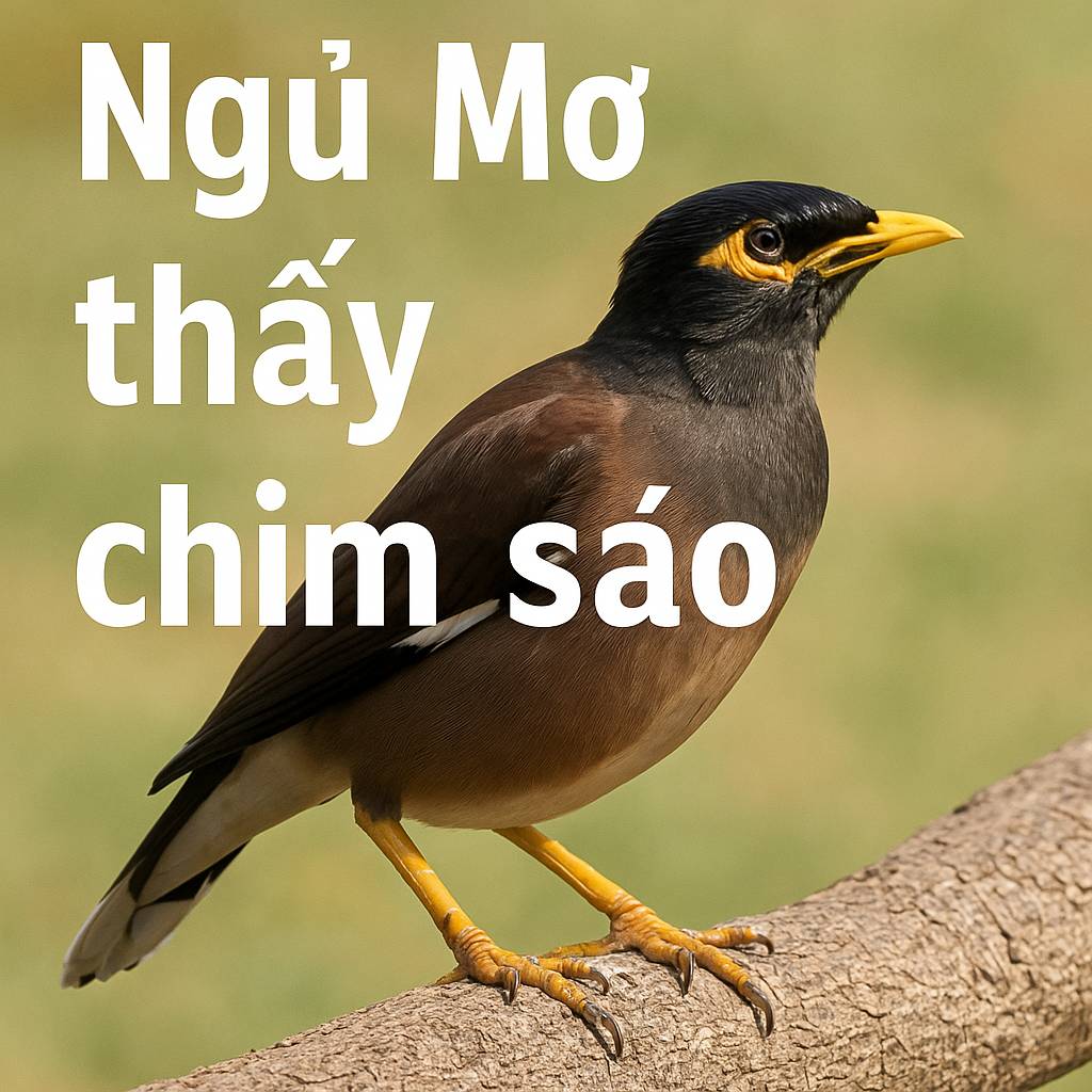 Mơ thấy chim sáo là điềm gì? Đánh số mấy?