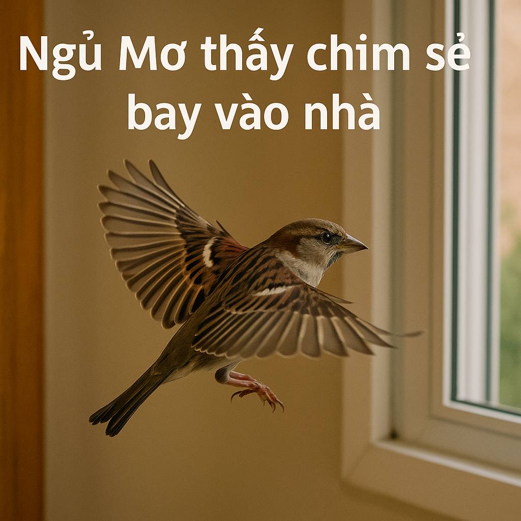 Mơ thấy chim sẻ bay vào nhà là điềm gì? Đánh số mấy?