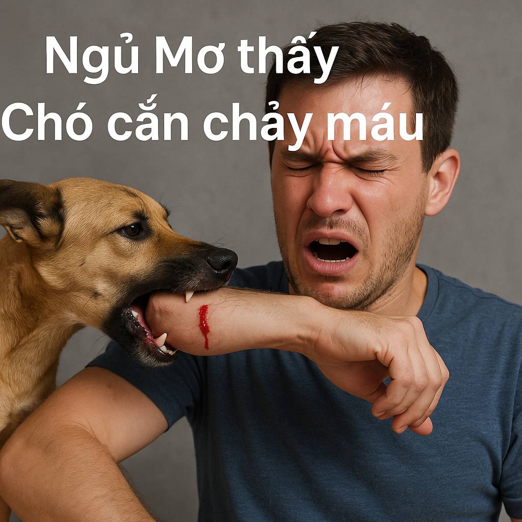 Mơ thấy chó cắn chảy máu là điềm gì? Đánh số mấy