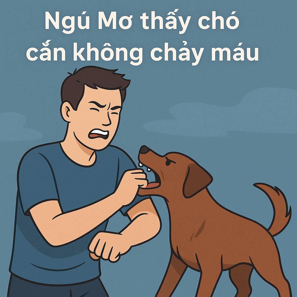 Mơ thấy chó cắn không chảy máu là điềm gì? Đánh số mấy