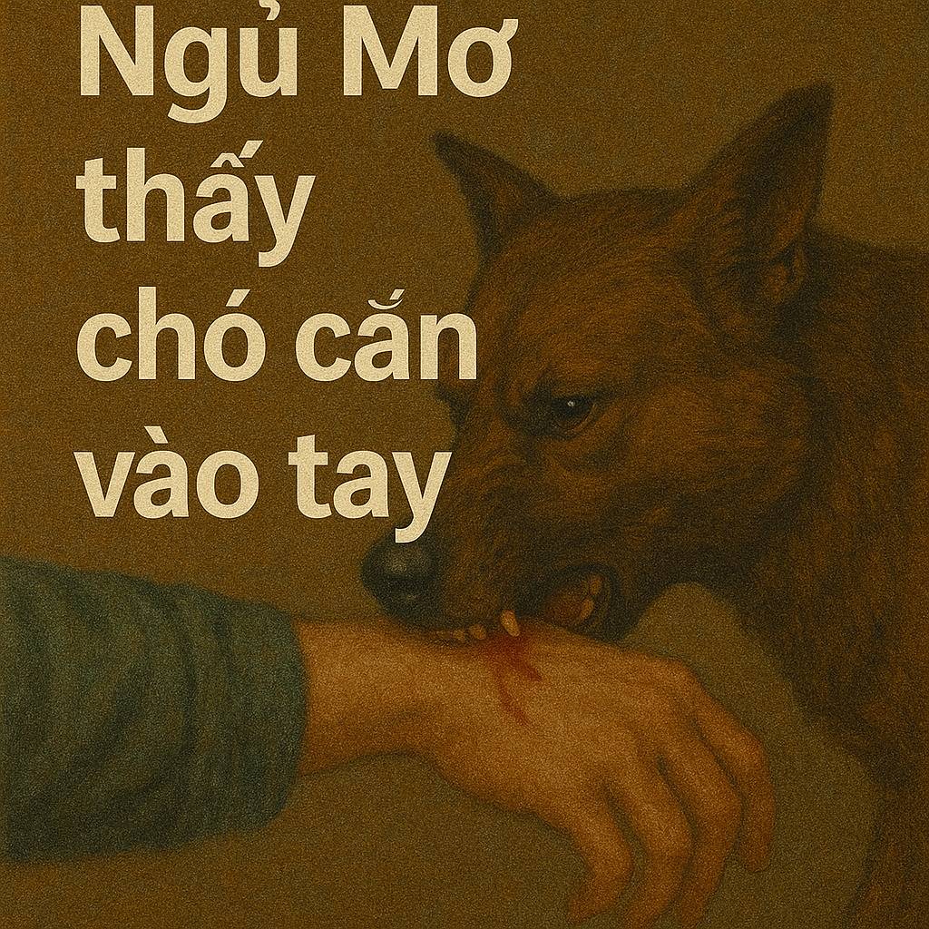 Mơ thấy chó cắn vào tay là điềm gì? Đánh số mấy
