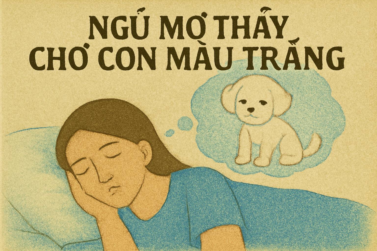 Mơ thấy chó con màu trắng là điềm gì? Đánh số mấy