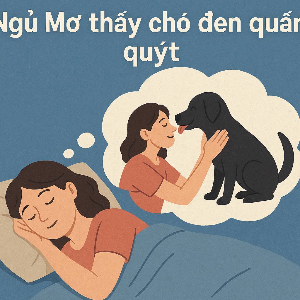 Mơ thấy chó đen quấn quýt là điềm gì? Đánh số mấy
