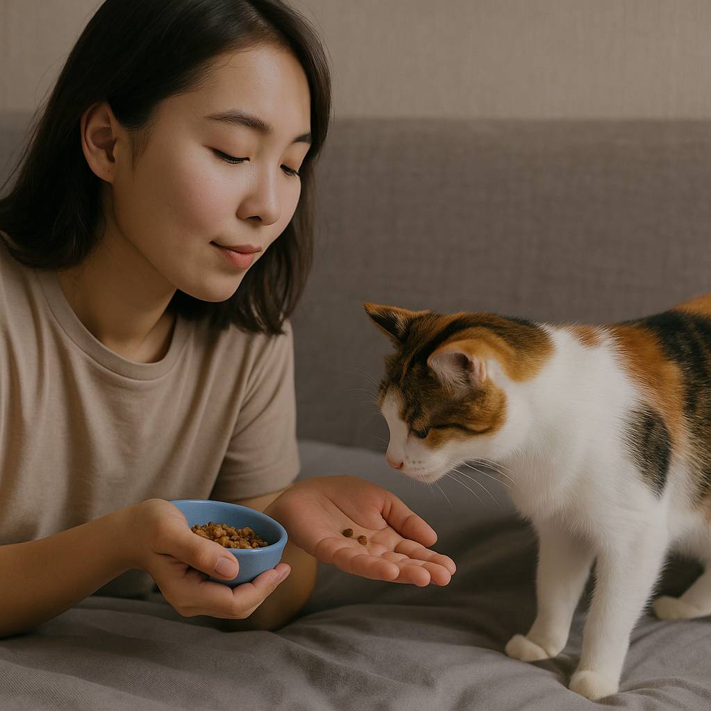 Mơ thấy cho mèo ăn là điềm gì? Đánh số mấy?