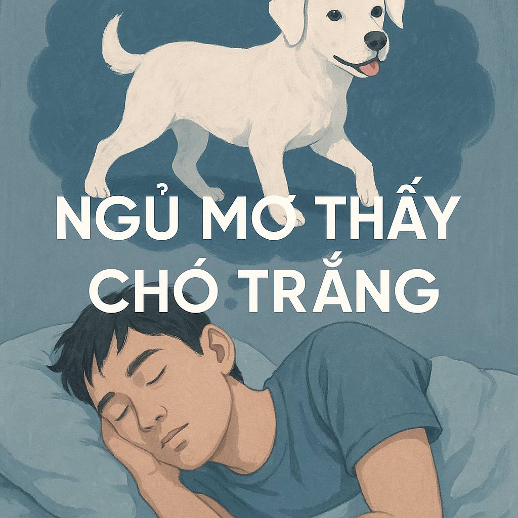 Mơ thấy chó trắng là điềm gì? Đánh số mấy?