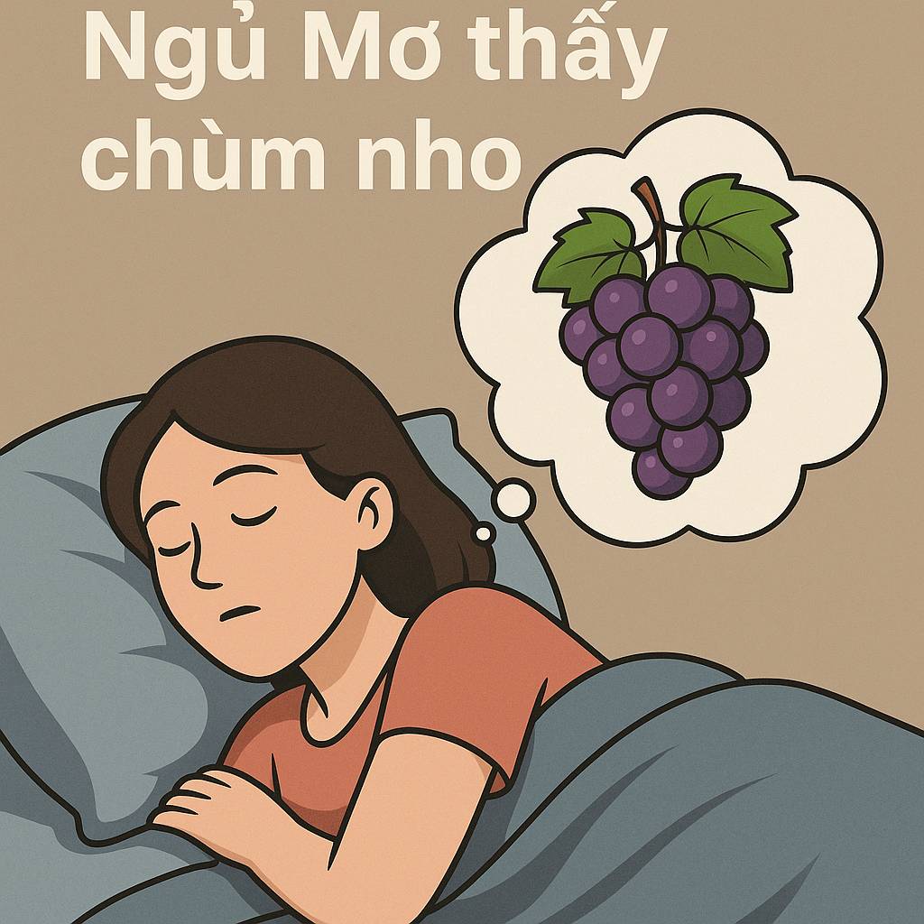 Mơ thấy chùm nho là điềm gì? Đánh số mấy