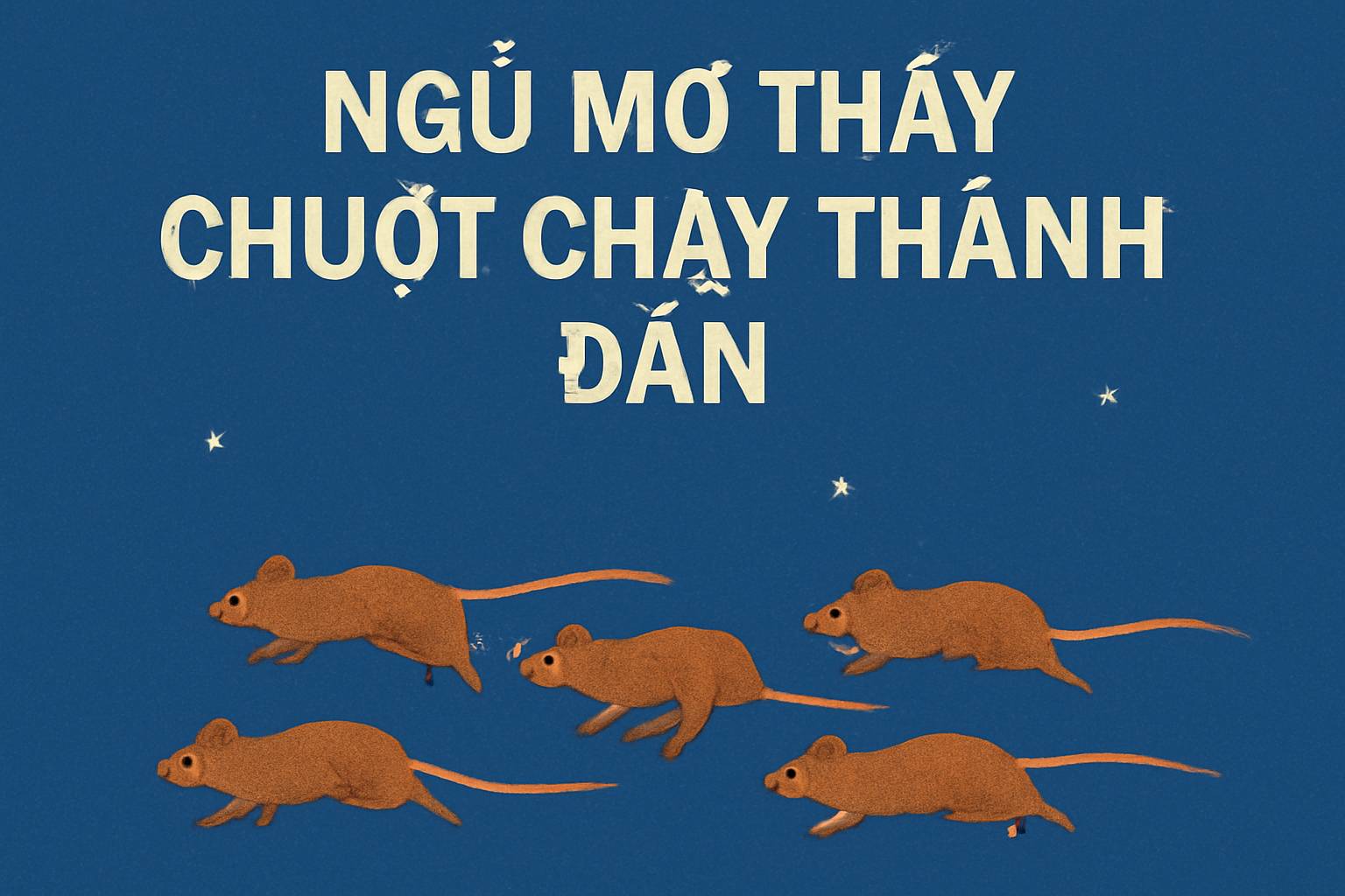 Mơ thấy chuột chạy thành đàn là điềm gì? Đánh số mấy?