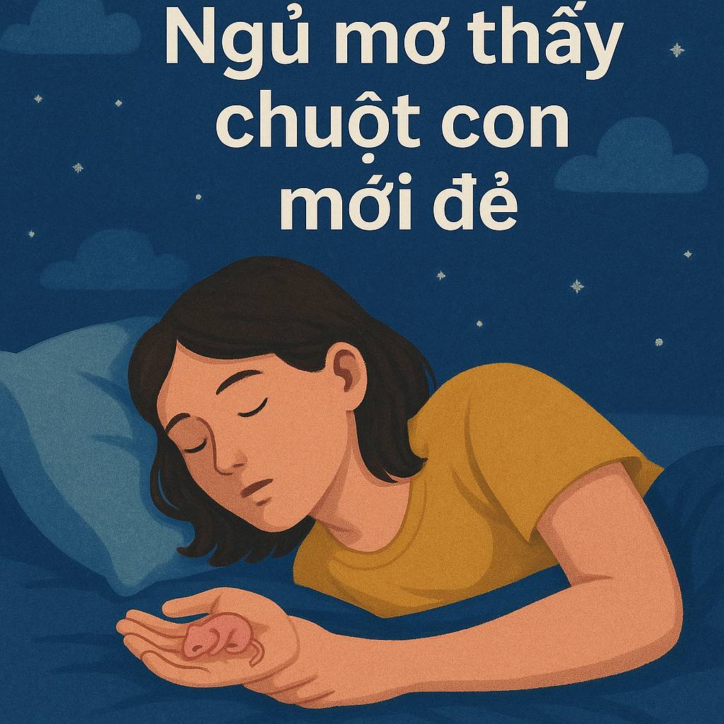 Mơ thấy chuột con mới đẻ là điềm gì? Đánh số mấy