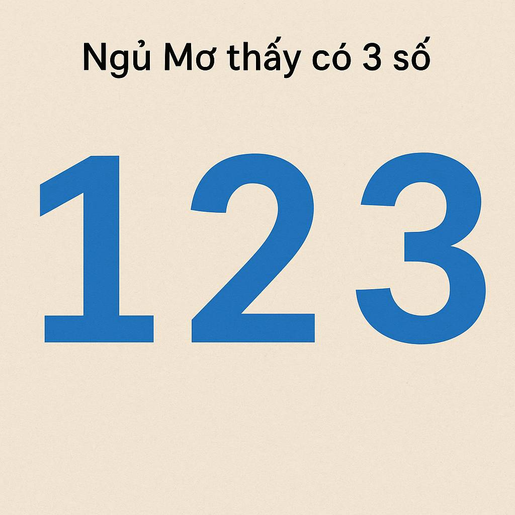 Mơ thấy có 3 số là điềm gì? Đánh số mấy
