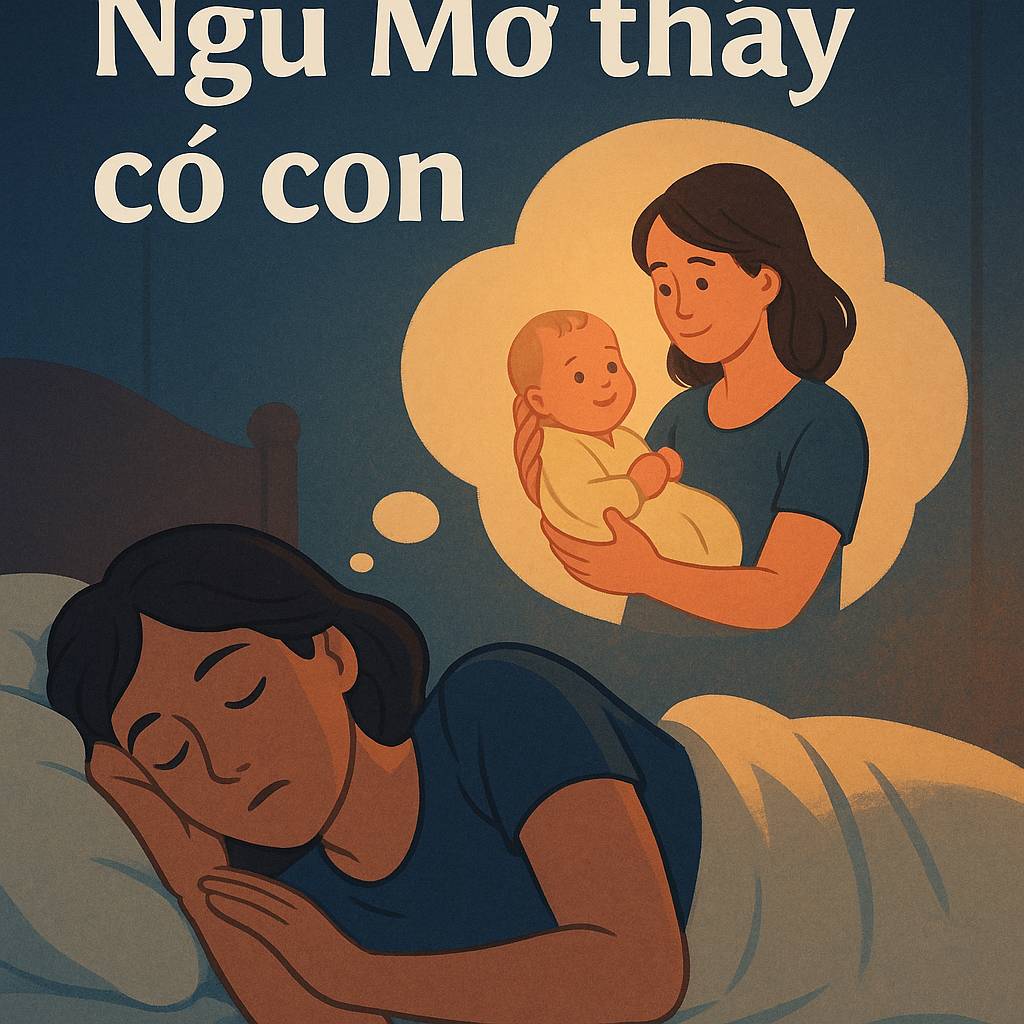 Mơ thấy có con là điềm gì? Đánh số mấy?