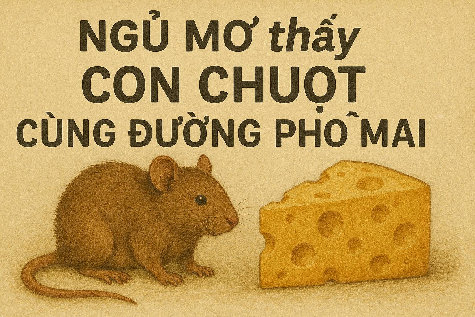 Mơ thấy con chuột cùng đường phô mai là điềm gì? Đánh số mấy