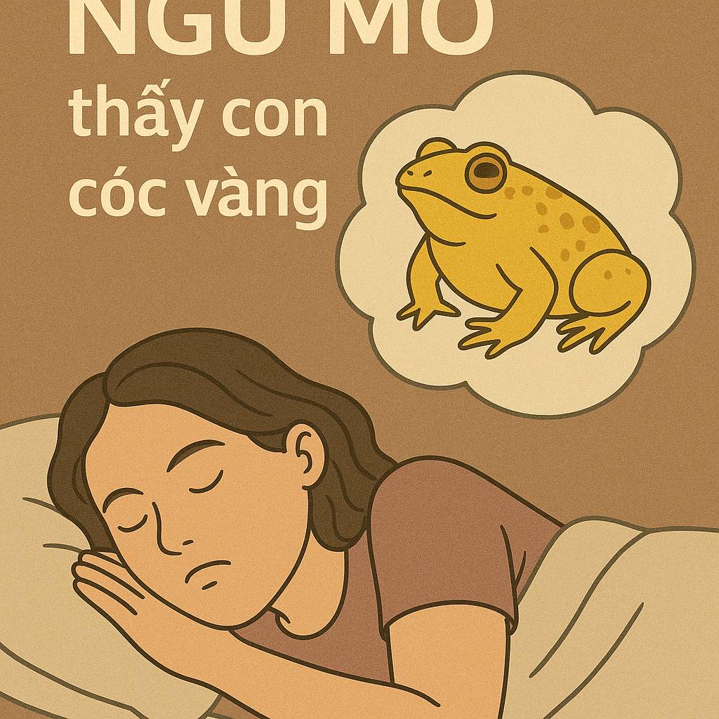 Mơ thấy con cóc vàng là điềm gì? Đánh số mấy