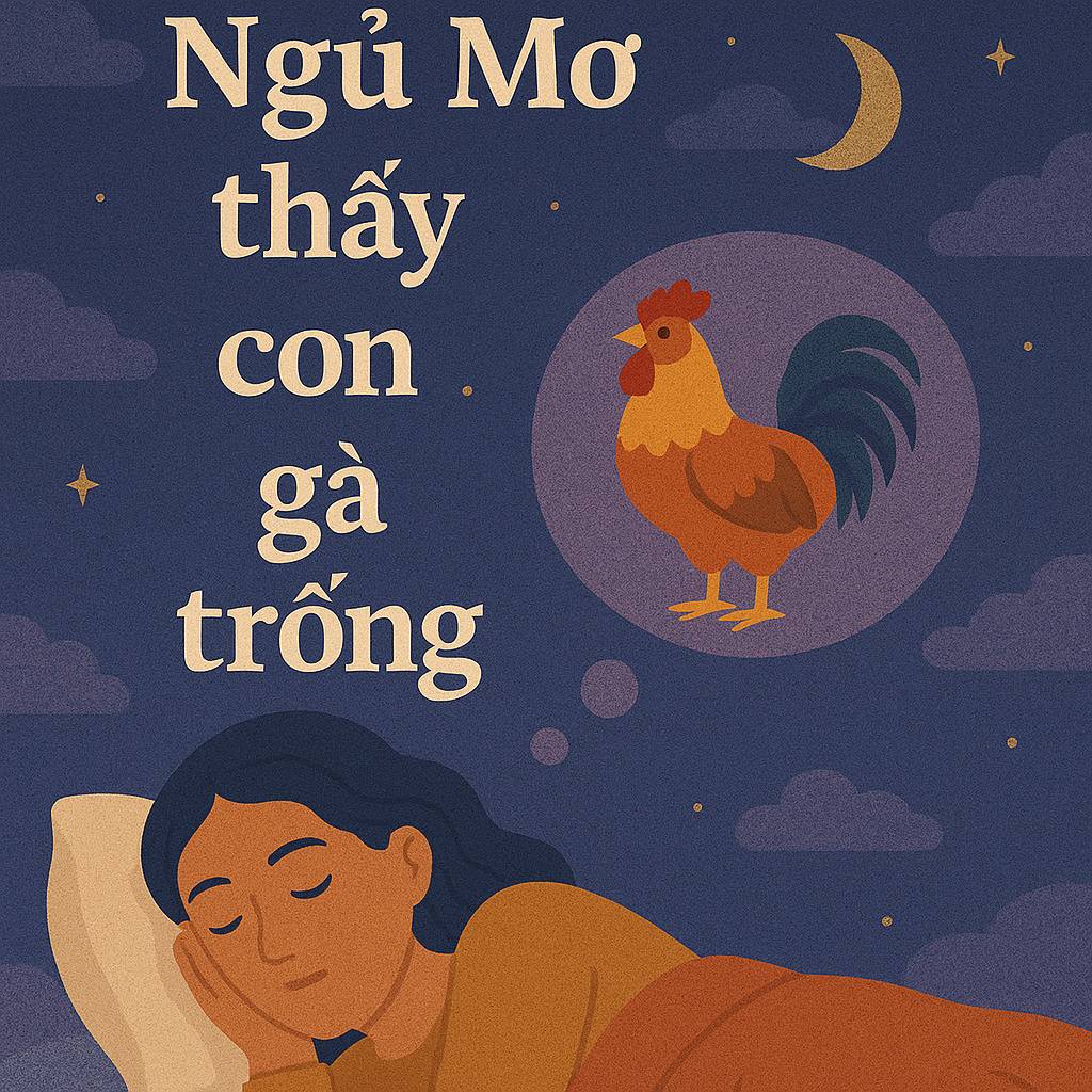 Mơ thấy con gà trống là điềm gì? Đánh số mấy?