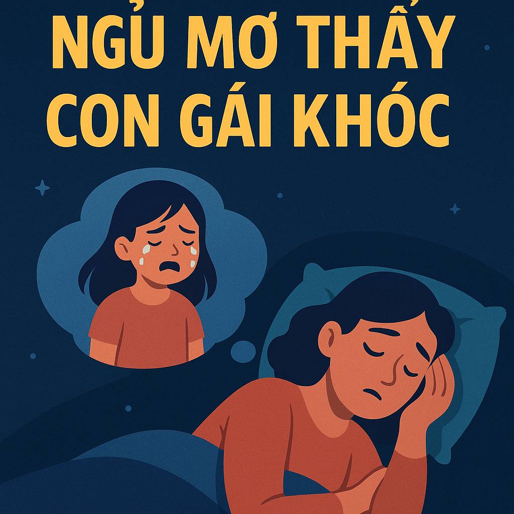 Mơ thấy con gái khóc là điềm gì? Đánh số mấy