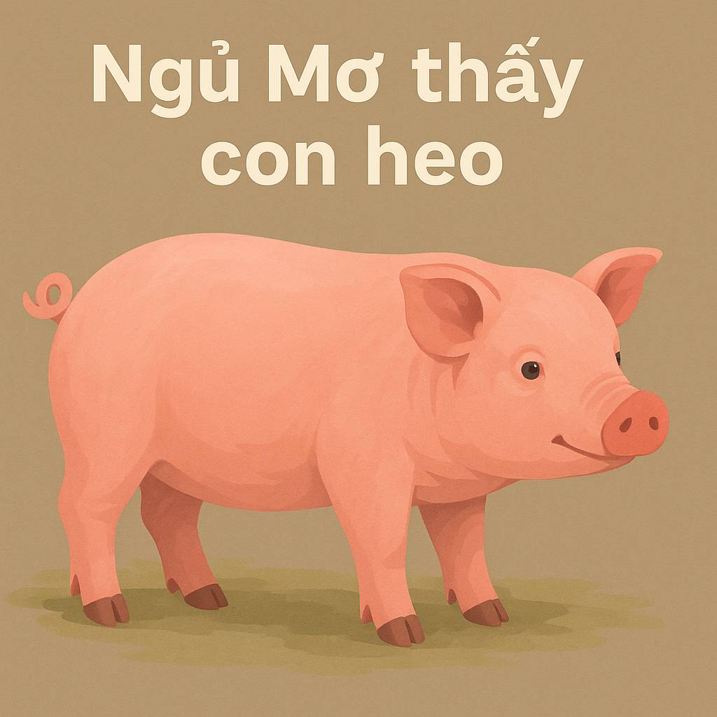 Mơ thấy con heo là điềm gì? Đánh số mấy