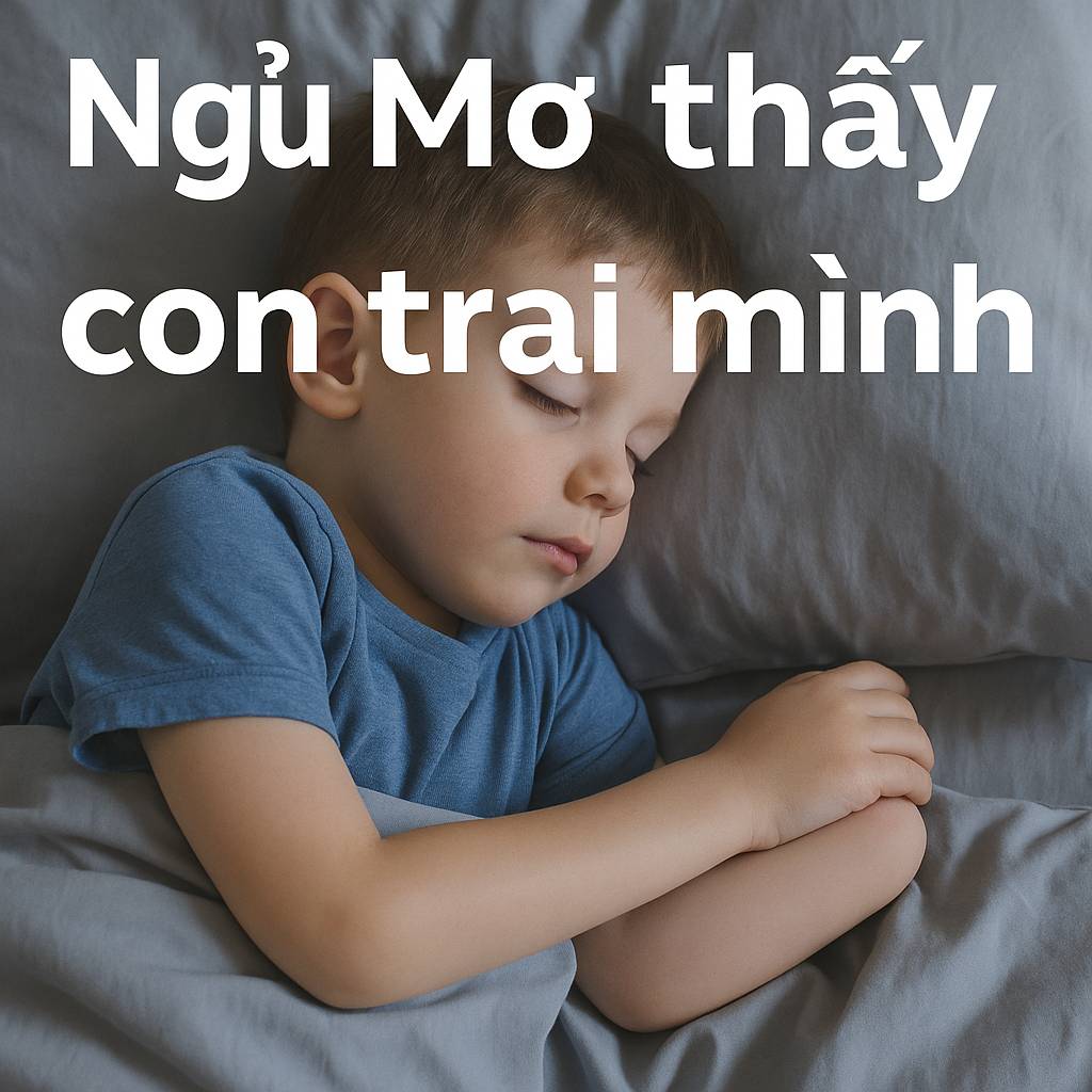 Mơ thấy con trai mình là điềm gì? Đánh số mấy?