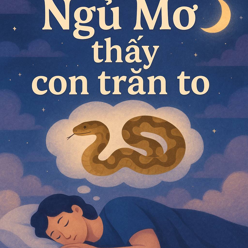 Mơ thấy con trăn to là điềm gì? Đánh số mấy?