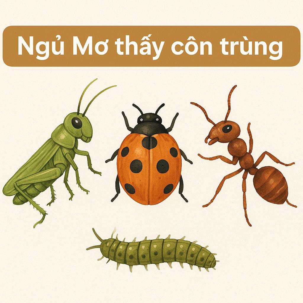 Mơ thấy côn trùng là điềm gì? Đánh số mấy?
