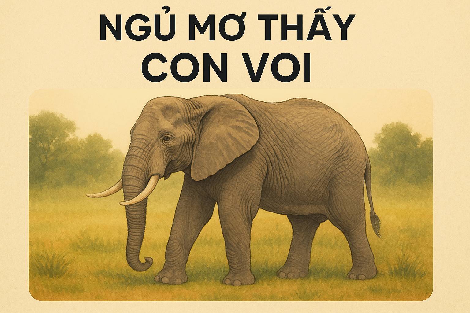 Mơ thấy con voi là điềm gì? Đánh số mấy?