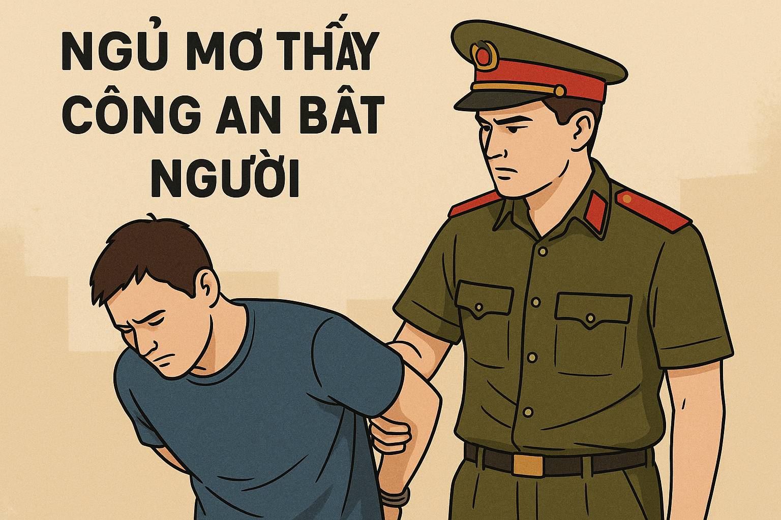 Mơ thấy công an bắt người là điềm gì? Đánh số mấy