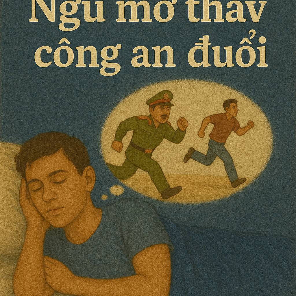 Mơ thấy công an đuổi là điềm gì? Đánh số mấy