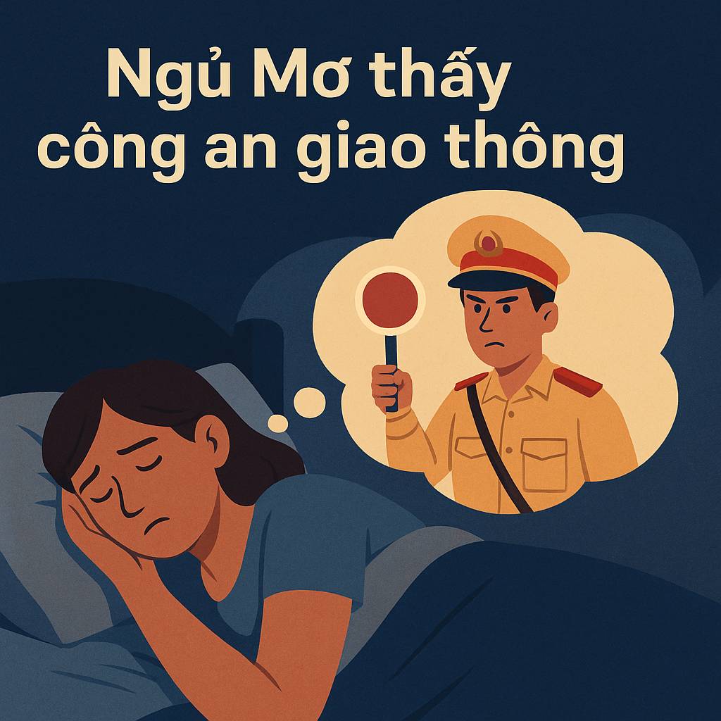 Mơ thấy công an giao thông là điềm gì? Đánh số mấy?