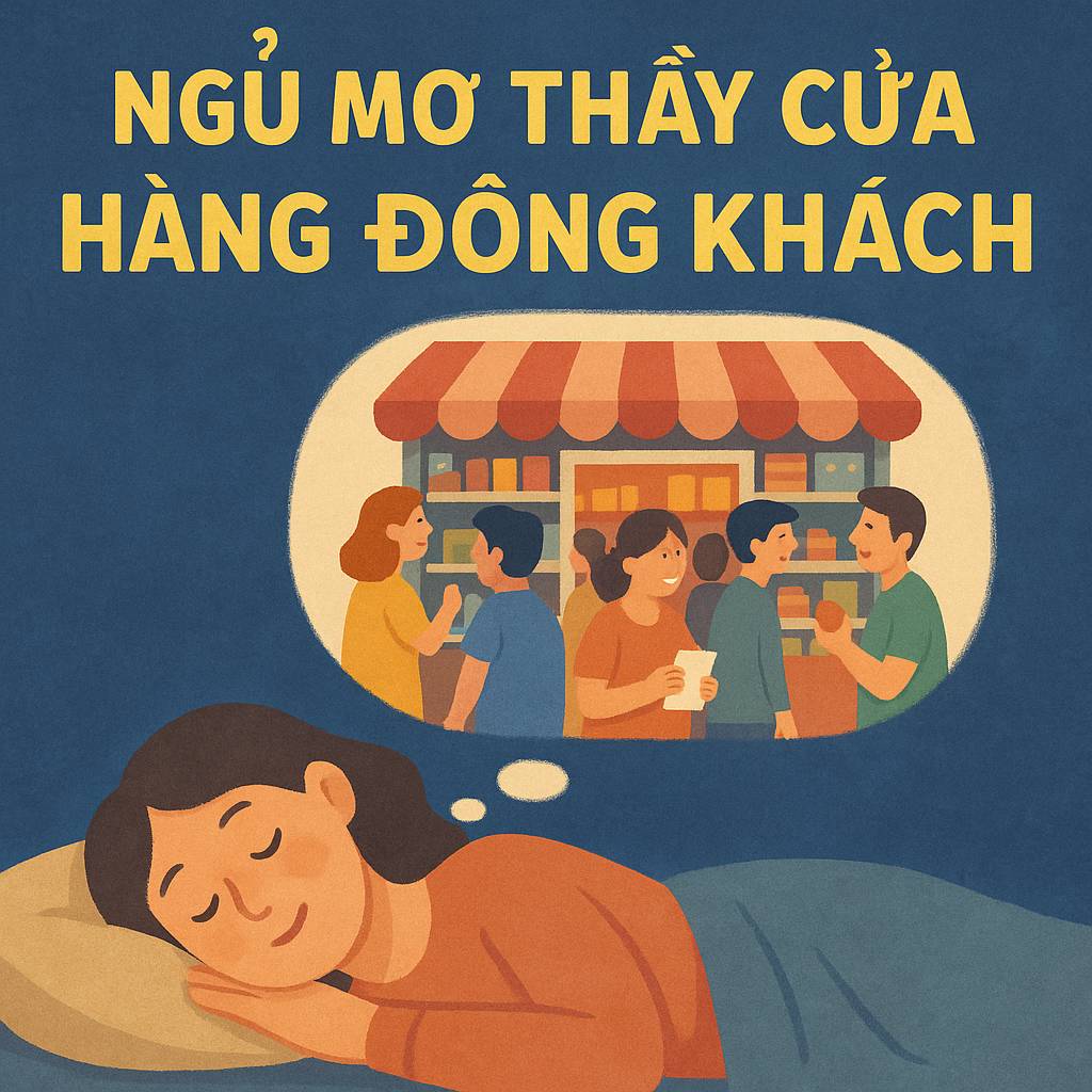Mơ thấy cửa hàng đông khách là điềm gì? Đánh số mấy
