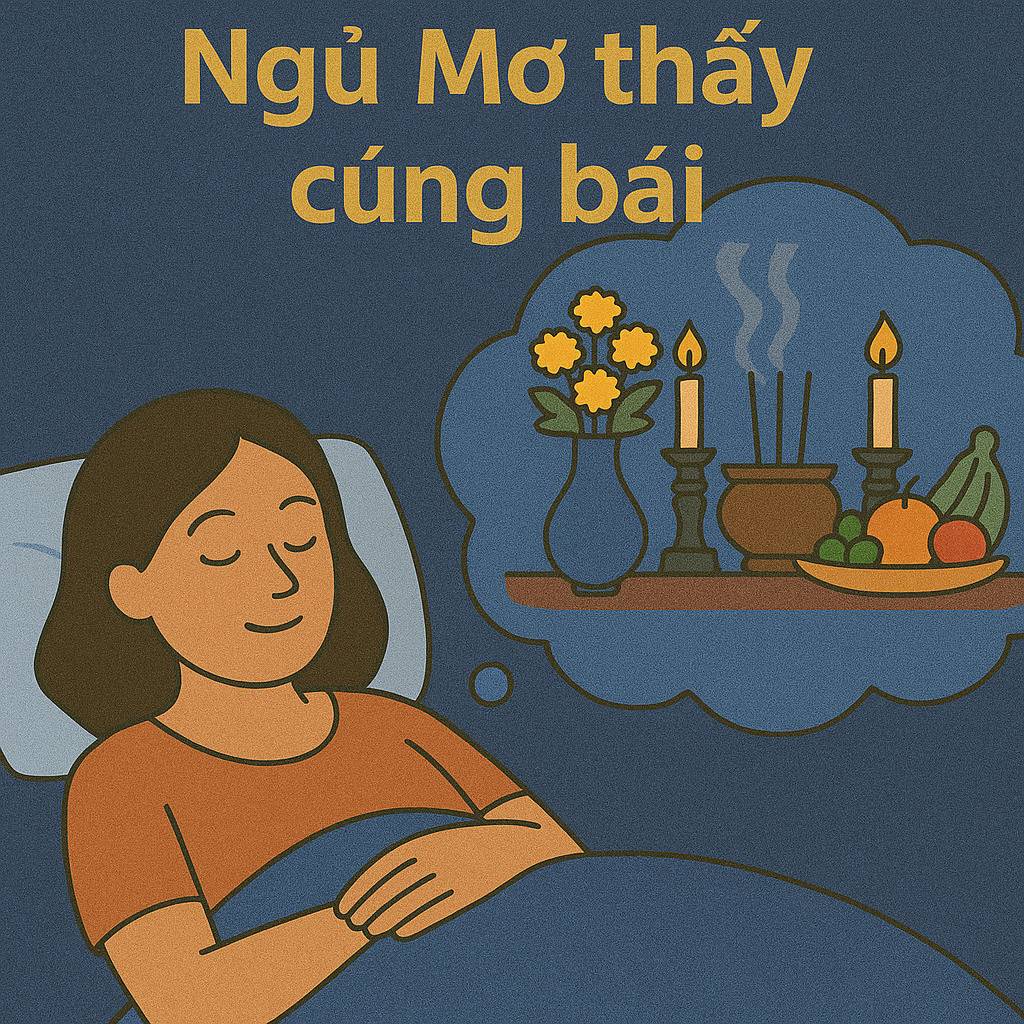 Nằm mơ thấy "cúng bái" là điềm gì, đánh con số nào?