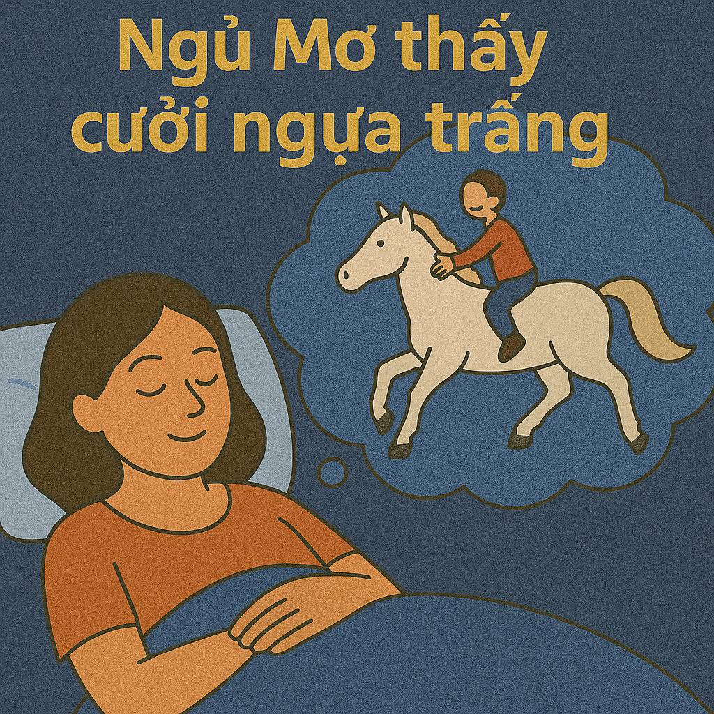Mơ thấy cưỡi ngựa trắng là điềm gì? Đánh số mấy