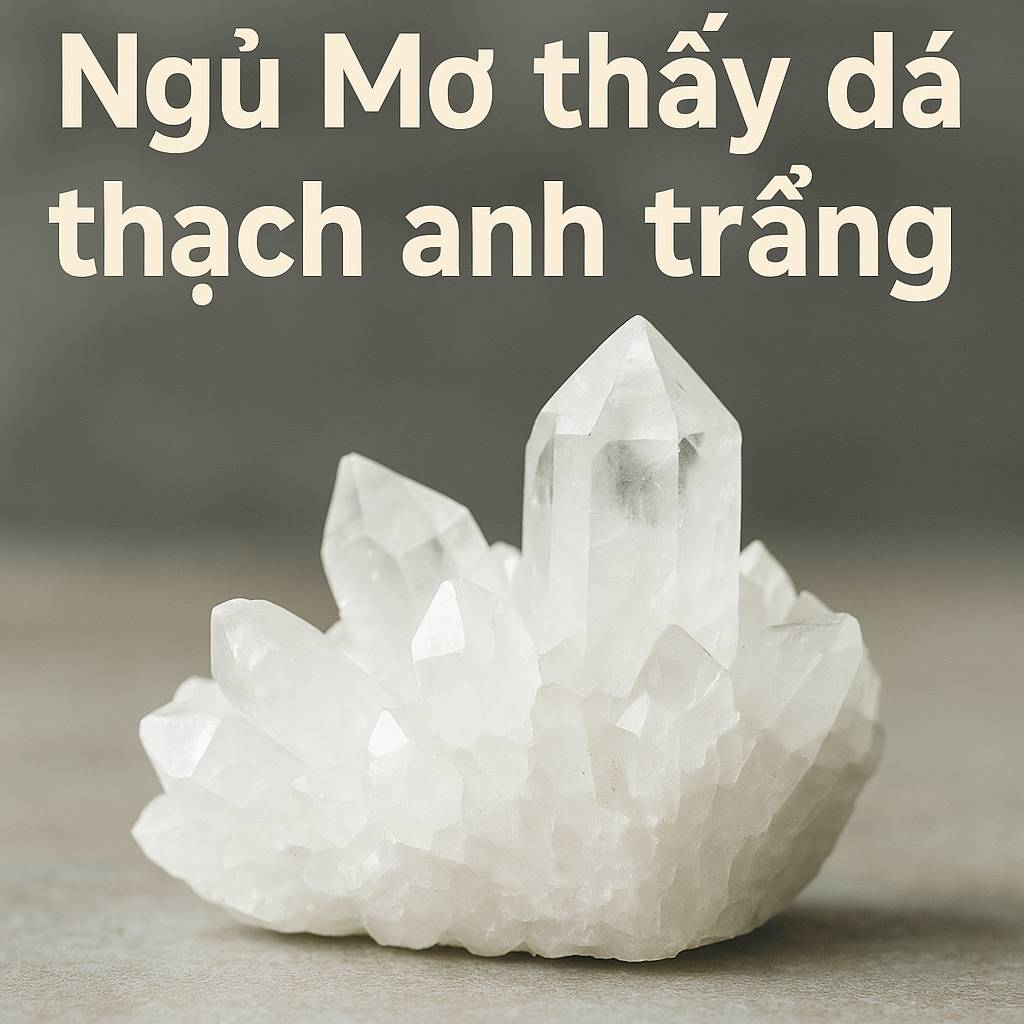 Mơ thấy đá thạch anh trắng là điềm gì? Đánh số mấy?