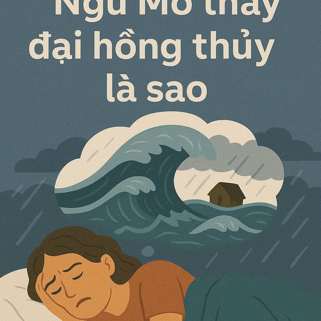 Mơ thấy đại hồng thủy là điềm gì? Đánh số mấy