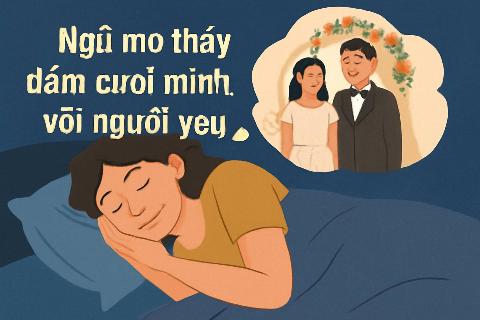 Mơ thấy đám cưới mình với người yêu là điềm gì? Đánh số mấy