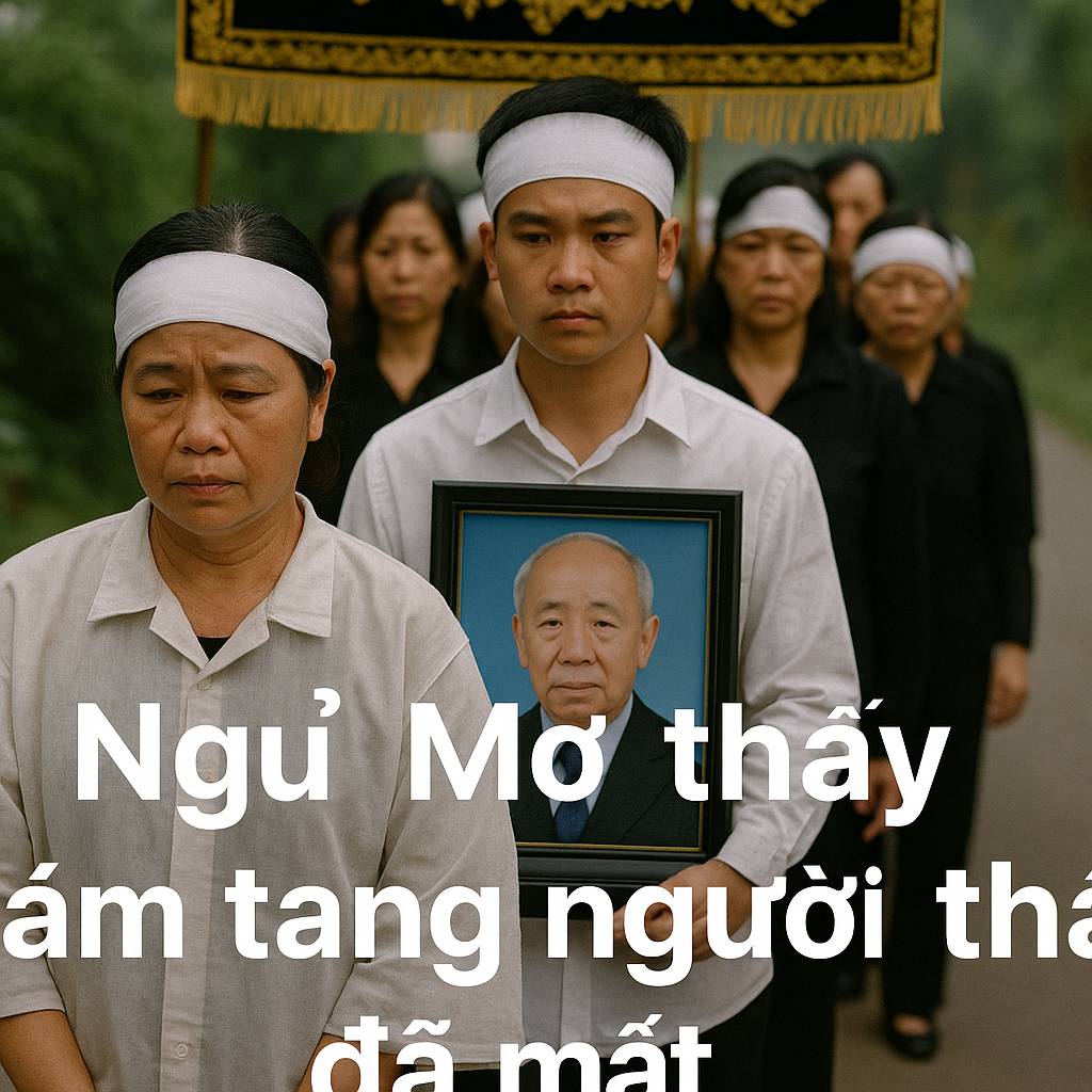 Mơ thấy đám tang người thân đã mất là điềm gì? Đánh số mấy?