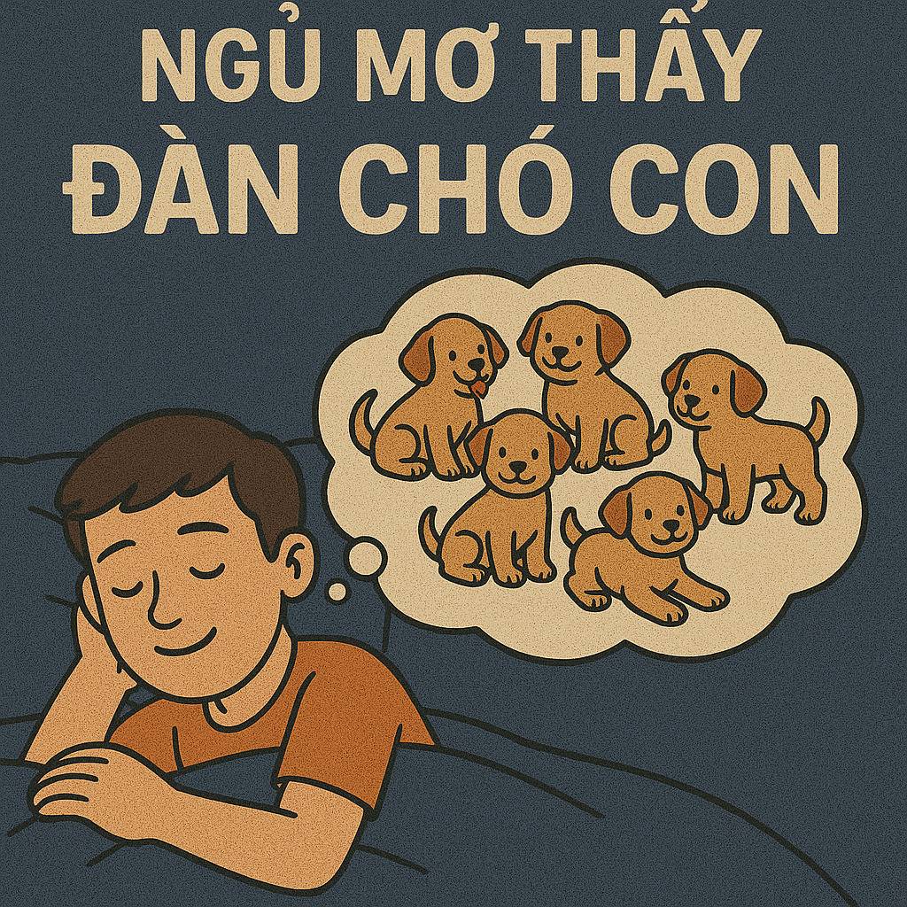 Mơ thấy đàn chó con là điềm gì? Đánh số mấy